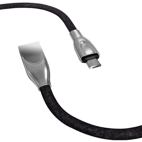 LDNIO For Raffles Denim & Zinc Alloy Data Cable For Android (1M)