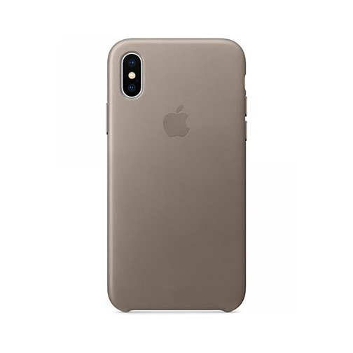 iPhone X Leather Case- Taupe