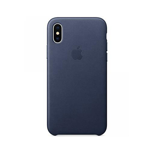 iPhone X Leather Case- Midnight Blue