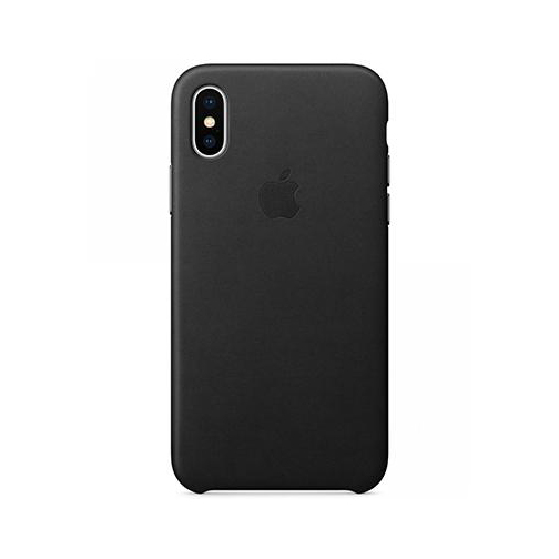 iPhone X Leather Case- Black