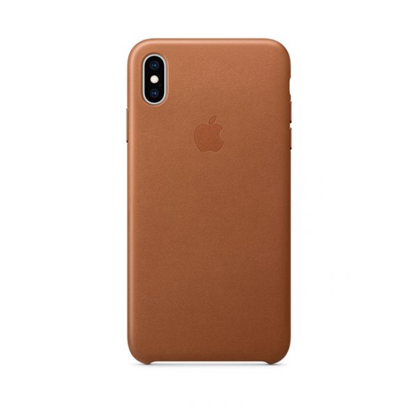 iPhone Xs Max Leather Case- Saddle Brown